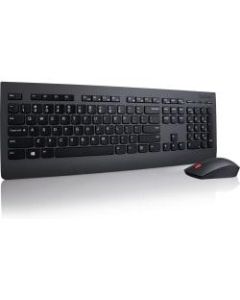Lenovo Professional Wireless Keyboard & Mouse, Compact Keyboard, Laser Mouse