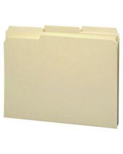 Smead Reinforced Tab Manila File Folders, Letter Size, 1/3 Cut, Box Of 100