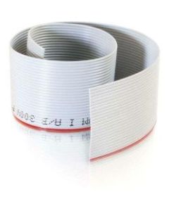 C2G 100ft 28 AWG 50-Conductor Flat Ribbon Bulk Cable - 100ft - Gray