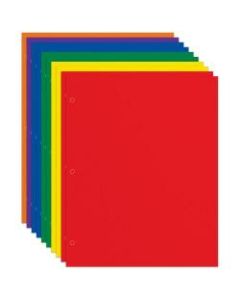 Office Depot Brand 2-Pocket Paper Folders, Letter Size, Assorted Colors, Pack Of 10