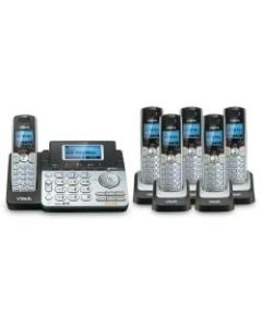 VTech DS6151 DECT 6.0 Expandable 2-Line Phone System Plus 6 DS6101 Cordless Handsets