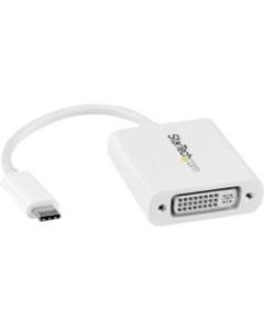 StarTech.com USB C to DVI Adapter - White - Thunderbolt 3 Compatible - 1920x1200 - USB Type C to Video Converter - USB-C to DVI adapter - USB 3.1 Type C to DVI Video Adapter - USB 2.0 Type-C to DVI Video Converter