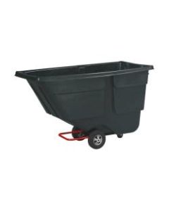 Rubbermaid Commercial Products Service Truck, 38 5/8in x 56 3/4in x 28in, 1/2 Cubic Yard, Black