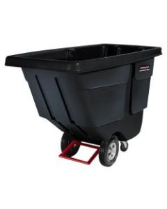 Rubbermaid Commercial 850lb Capacity Utility Tilt Truck - 850 lb Capacity - x 33.5in Width x 72.2in Depth x 43.8in Height - Black - 1 Each