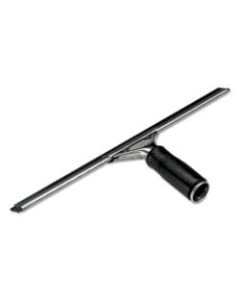 Unger 14in Pro Stainless Steel Complete Squeegee - 14in Blade - Non-slip Grip, Ergonomic - Black, Aluminum