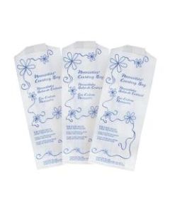 Hospeco Necessities Courtesy Bags - 3in Width x 8in Length x 2in Depth - White - Paper - 500/Carton - Disposal, Home, Restroom, Sanitary