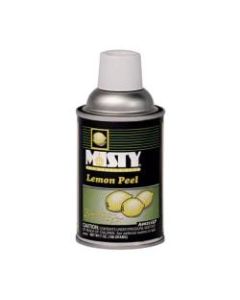 MISTY Metered Dispenser Refill Lemon Peel Deodorizer - Aerosol - 6000 ft³ - Lemon - 12 / Carton
