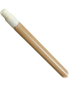 Carlisle 60in Hardwood Threaded Mop Handle - 60in Length - 0.94in Diameter - Natural, Lacquer - Hardwood, Plastic, Nylon - 1 Each
