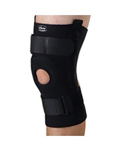 CURAD Neoprene U-Shaped Hinged Knee Supports, 4XL, 10 1/4in x 22 - 24in