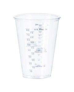 Solo Tall PET Graduated Medical Cups - 10 fl oz - 1000 / Carton - Clear - Polyethylene Terephthalate (PET) - Measuring, Medicine, Medical, Dental