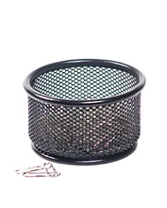 Brenton Studio Black Mesh Paper Clip Holder