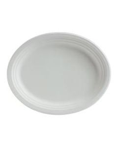 Chinet Classic Paper Dinnerware Oval Platters, 9 3/4in x 12 1/2in, White, Carton Of 500 Platters
