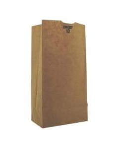 General #12 Heavy-Duty Paper Grocery Bags, 50 lb, 4 1/2inH x 7 1/16inW x 13 3/4inD, Kraft, Pack Of 500 Bags