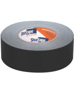 Shurtape PC 618C Cloth Duct Tape, 1-7/8in x 60 Yd, Black, Case Of 24 Rolls
