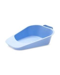 Medline Autoclavable Fracture Bed Pans, 0.813 Qt, Blue, Pack Of 12 Bed Pans