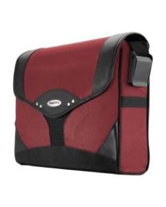 Mobile Edge Select Messenger Case - Top-loading - Adjustable Shoulder Strap - Ballistic Nylon - Red, Black