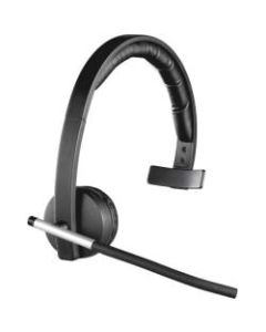 Logitech Wireless Headset Mono H820e - Mono - Wireless - DECT - 328.1 ft - 150 Hz - 7 kHz - Over-the-head - Monaural - Supra-aural - Electret Microphone - Noise Canceling