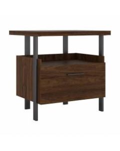 Bush Business Furniture Architect 30-1/3inW Lateral 1-Drawer File Cabinet, Modern Walnut, Standard Delivery