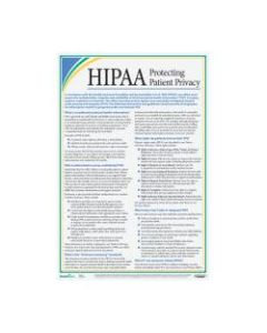 ComplyRight HIPAA Protecting Patient Privacy Poster, English 12in x 18in
