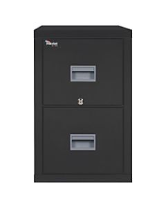 FireKing Patriot 31-5/8inD Vertical 2-Drawer Letter-Size File Cabinet, Metal, Black, White Glove Delivery