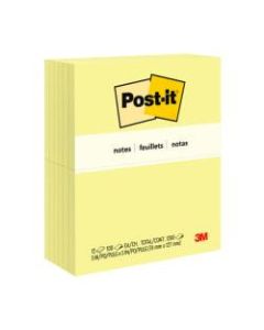 Post-it Notes, 3in x 5in, Canary Yellow, Pack Of 12 Pads