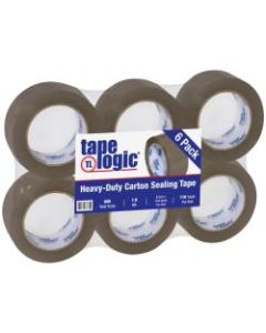 Tape Logic Acrylic Tape, 3in Core, 2in x 110 Yd., Tan, Case Of 6