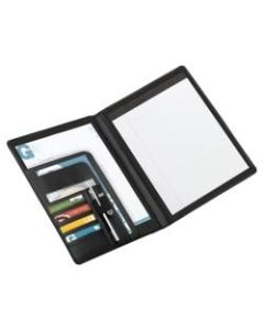 Office Depot Brand Padfolio With Flap Pockets, Black