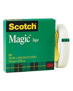 Scotch Magic&iuml;&iquest;1/2&iuml;&iquest;1/2 810 Tape, 3/4in x 2,592in, Clear