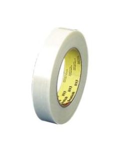 Scotch General Purpose Filament Tape - 0.75in Width x 60 Yd. Length - 3in Core - Synthetic Rubber - Glass Yarn Backing - 1 / Roll - Clear