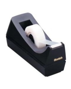 Scotch Desk Tape Dispenser, 100% Recycled, Black