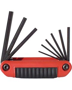 Eklind 9-Piece Ergo-Fold 4in Hex Key Set, SAE