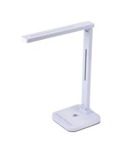 Bostitch Wireless Charging LED Desk Lamp, 12-1/8inH, White