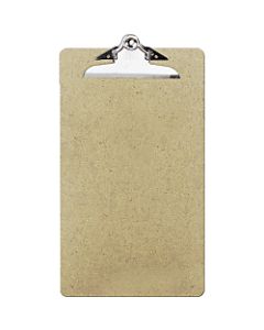 OIC 100% Recycled Hardboard Clipboard, Legal Size, 9in x 15 1/2in, Brown