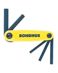 Bondhus GorillaGrip 5-Piece Fold-Up Tool Set, Inch