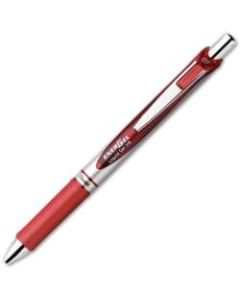 Pentel EnerGel RTX Liquid Gel Pen - Medium Pen Point - 0.7 mm Pen Point Size - Refillable - Retractable - Red Gel-based Ink - Silver Barrel - 1 Each