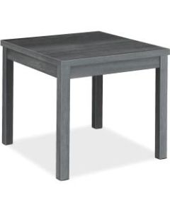 HON 80000 Series Corner Table - 24in x 24in x 20in x 1.1in - Square Edge - Material: Thermofused Laminate (TFL), Particleboard - Finish: Sterling Ash Laminate, Gray