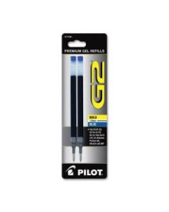 Pilot Retractable Gel Rollerball Pen Refills, Bold Point, Blue Ink, Pack Of 2
