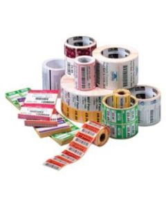 Zebra Label Paper, U82582, 2 1/4in x 1 1/4in Direct Thermal Zebra ZSelect 4000D, 1in Core