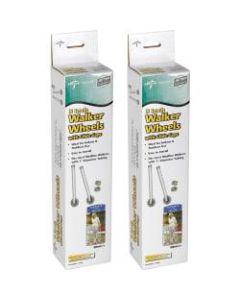 Medline Walker Replacement Casters, 3in, Gray, Case Of 2