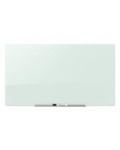 Quartet InvisaMount Magnetic Glass Unframed Dry-Erase Whiteboard, 74in x 42in, White