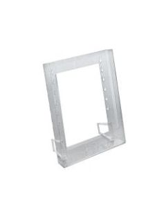 Azar Displays 1-Pocket Crystal Styrene Modular Brochure Holders, 11 1/4inH x 9inW x 1 1/4inD, Clear, Pack Of 10