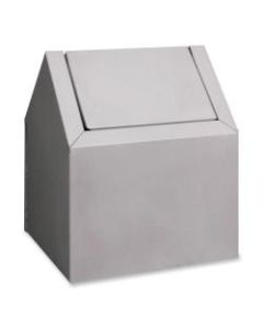 RMC Freestanding Sanitary Disposal - Swing Lid - Freestanding - 11.5in Height x 9.4in Width x 9in Depth - Metal - White - 6 / Carton