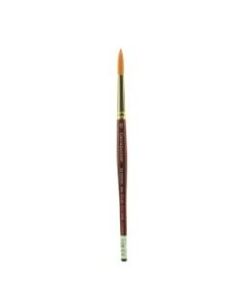 Grumbacher Goldenedge Watercolor Paint Brush, Size 12, Round Bristle, Sable Hair, Dark Red