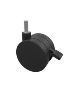 Marco Group Apex Series Locking Dual-Wheel Casters, 3in, K Stems, Black, Pack Of 2