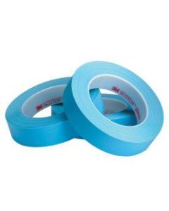 3M 215 Masking Tape, 3in Core, 1in x 180ft, Blue, Pack Of 36