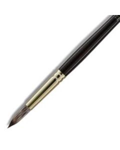 Winsor & Newton Monarch Long-Handle Paint Brush, Size 12, Round Bristle, Synthetic, Brown