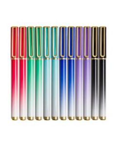 U Brands The Catalina Felt-Tip Pens, 0.7 mm, Assorted Barrel Colors, Assorted Ink Colors, Pack Of 12 Pens