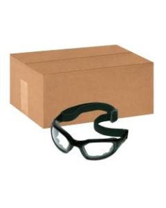 Maxim 2 x 2 Anti-Fog Hard Coat Safety Eyewear, Gray Lens, Black Frame, Case Of 10