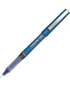 Pilot Precise V5 Premium Capped Rolling Ball Pens, Bar Coded, Extra-Fine Point, 0.5 mm, Blue Ink, Pack Of 12 Pens