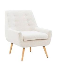 Linon Guthrie Accent Chair, Natural/White